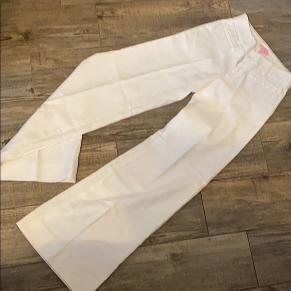 Lilly Pulitzer Pants - Lilly Pulitzer White Linen Pants